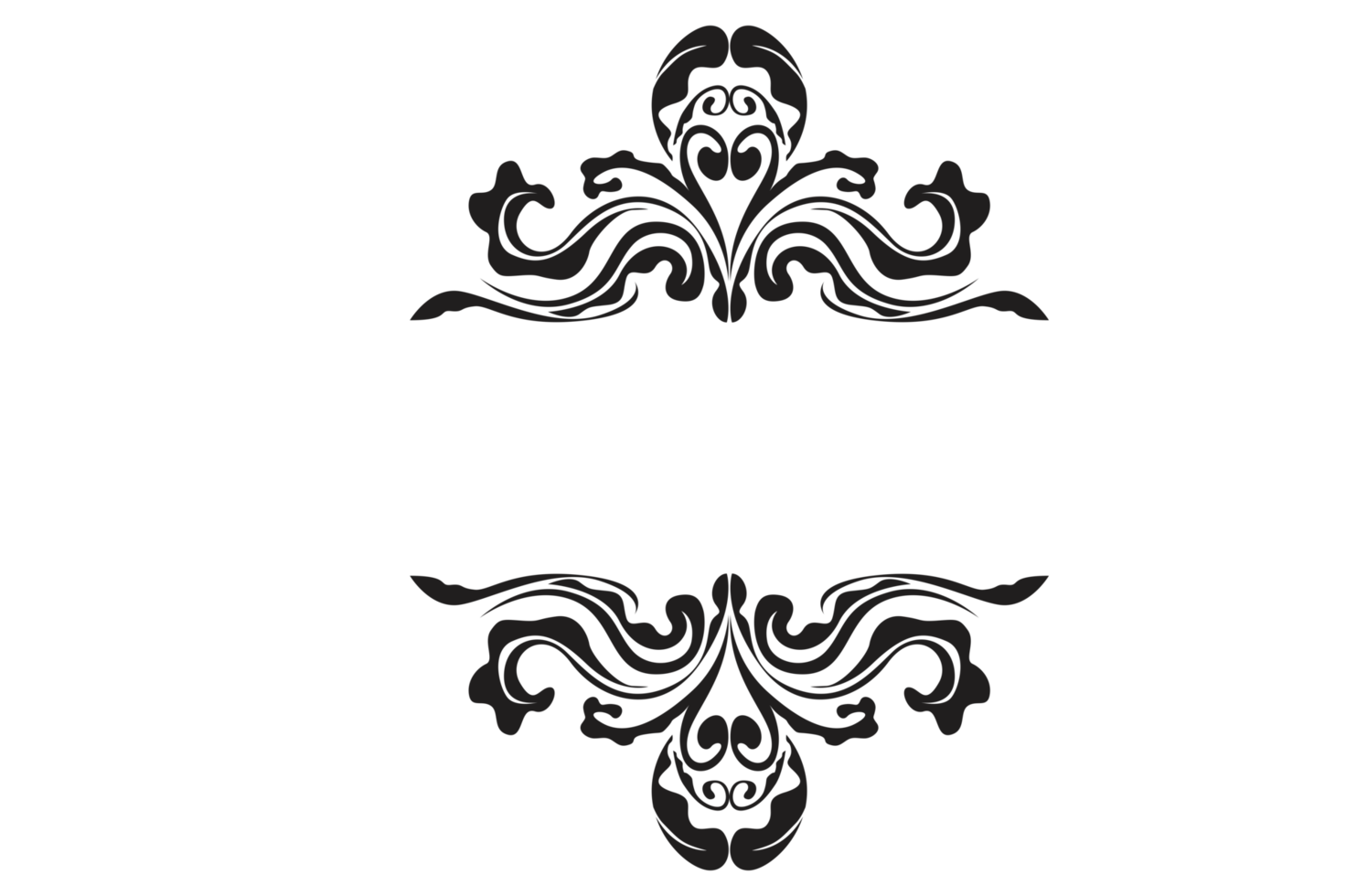 Flora Ornament Border With Design With Transparent Background png