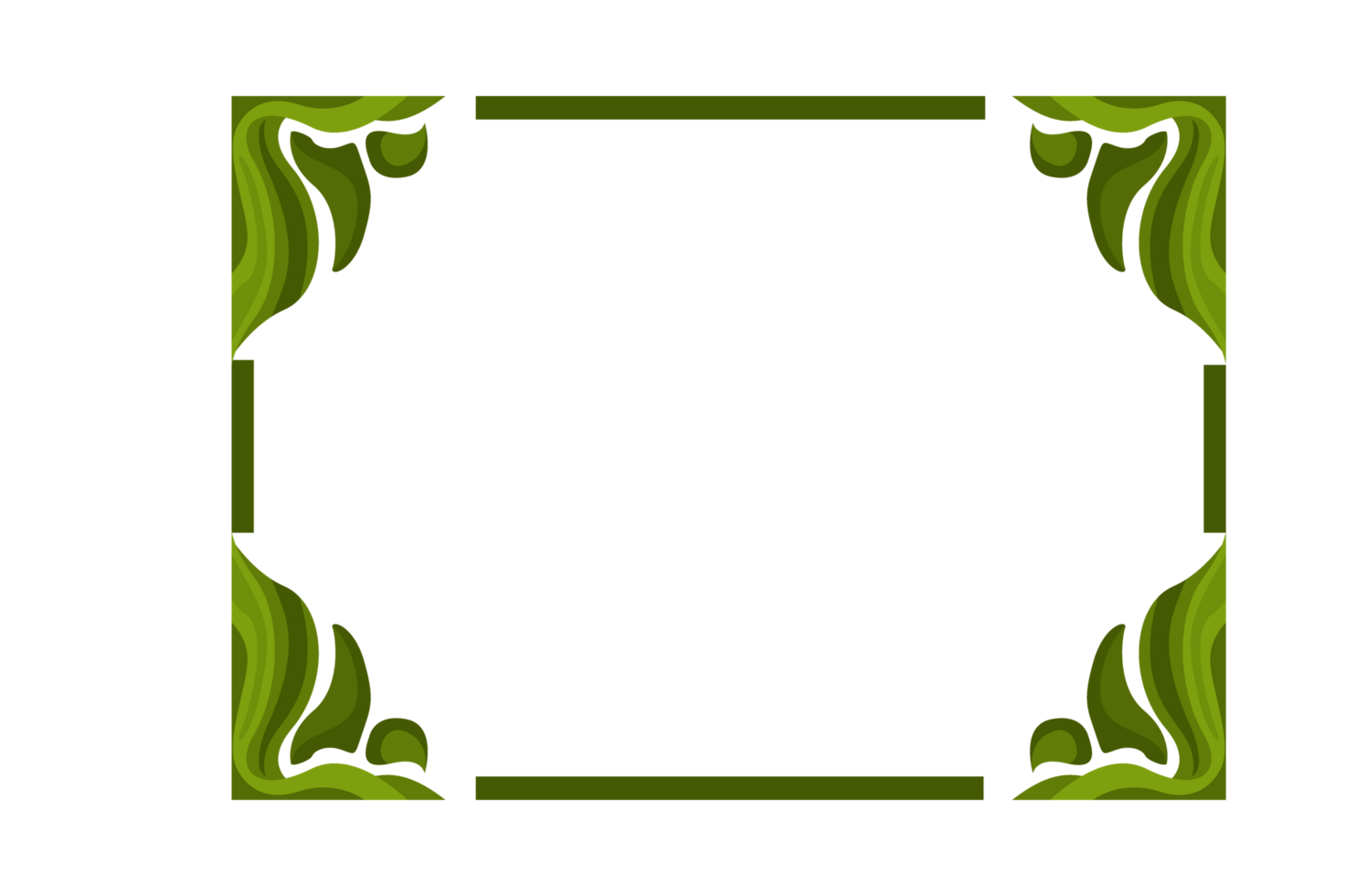 Flora Ornament Border With Design With Transparent Background png