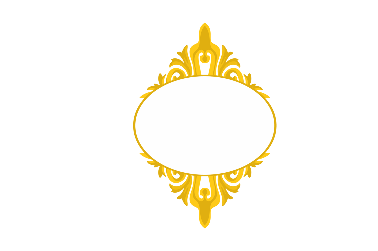 Flora Ornament Border With Design With Transparent Background png
