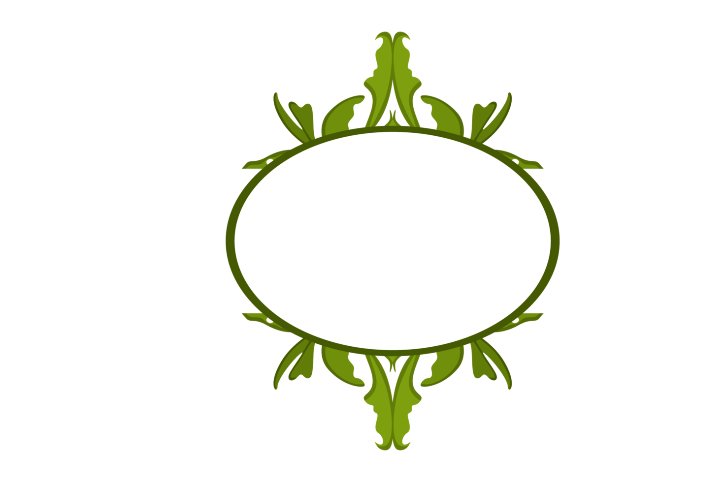 Flora Ornament Border With Design With Transparent Background png