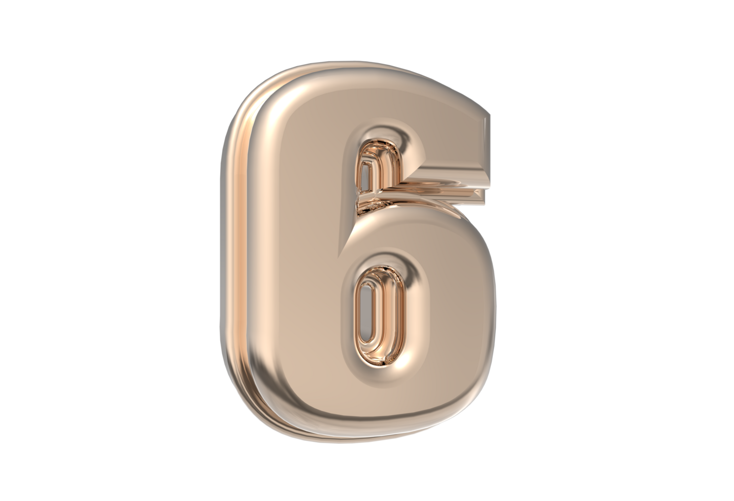 Number 3d one to nine with style color gold png