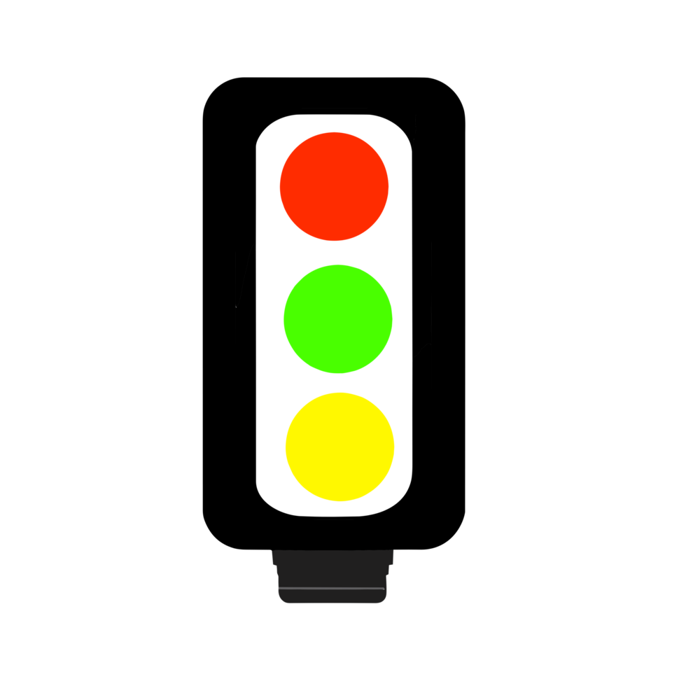 Signal traffic light on road, stoplight. Direction, control, regulation