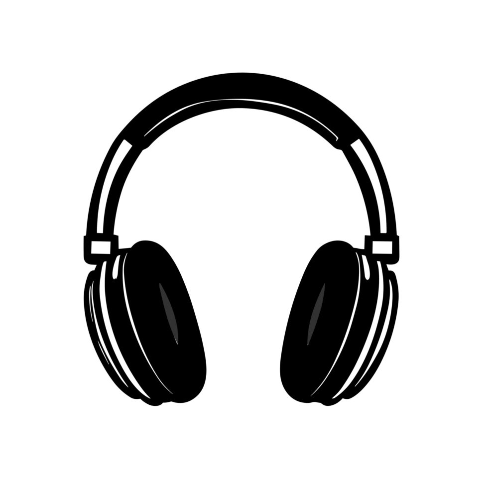 auriculares icono. aislado en transparente fondo, ai generativo png