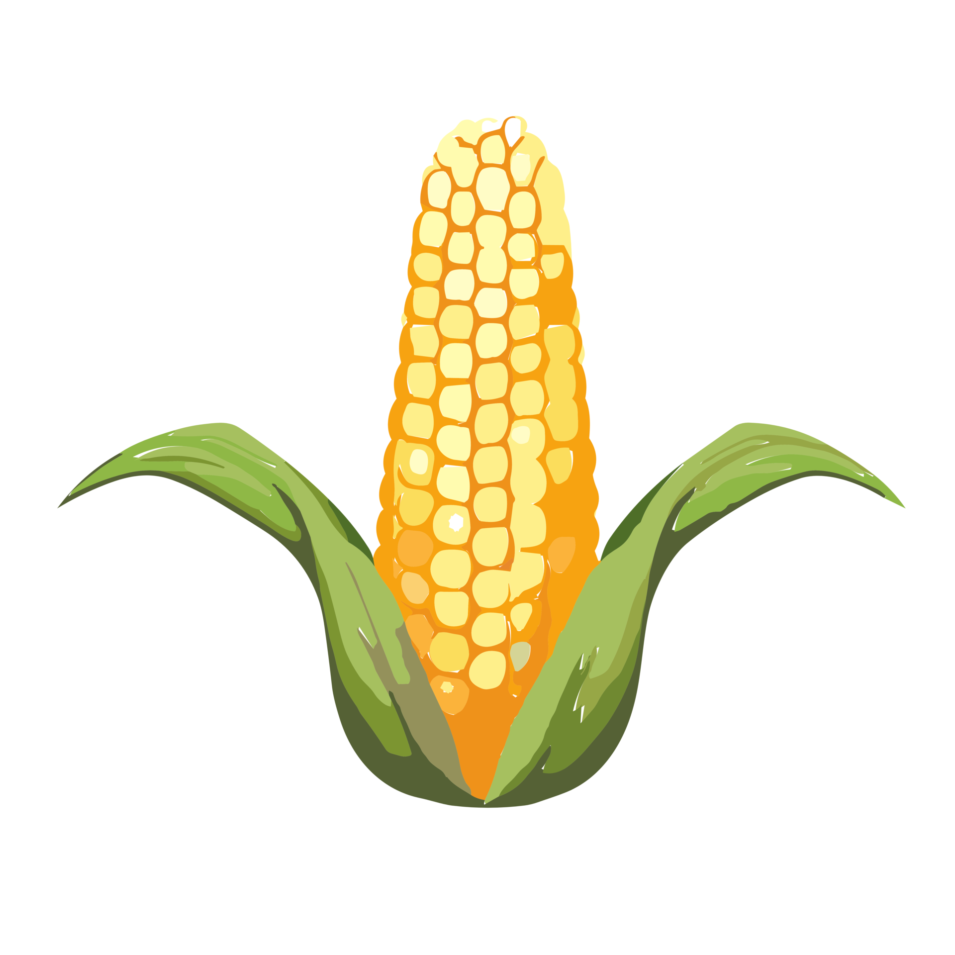 Corn On The Cob Sign Emoji Icon Illustration. Maize Symbol Emoticon