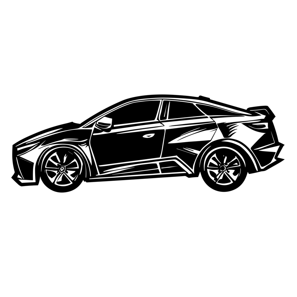 Car. monochrome icon, AI Generative png