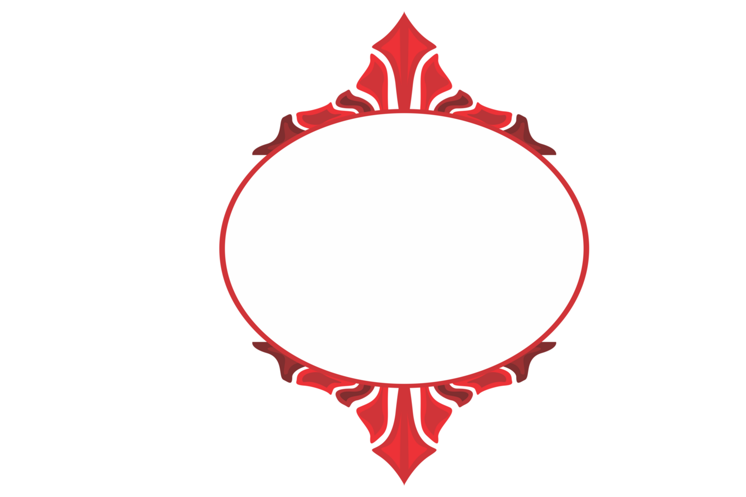 Abstract Ornament Border Design WIth Transparent Background png