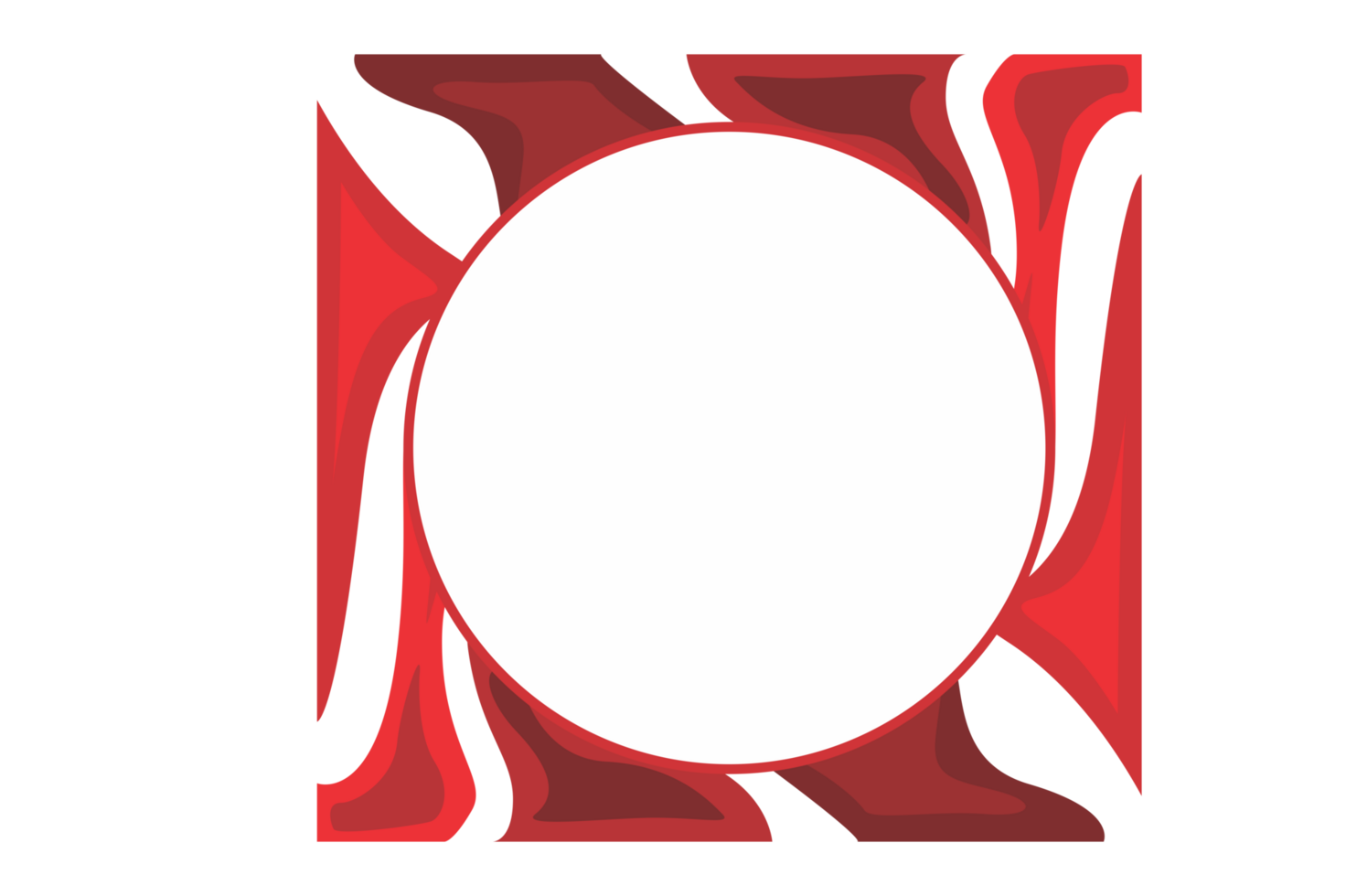 Abstract Ornament Border Design WIth Transparent Background png