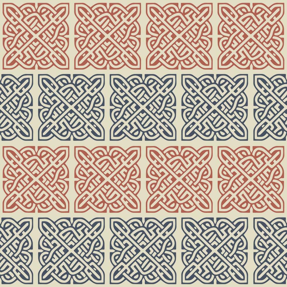 Celtic seamless pattern. Abstract vintage geometric wallpaper. Vector illustration.