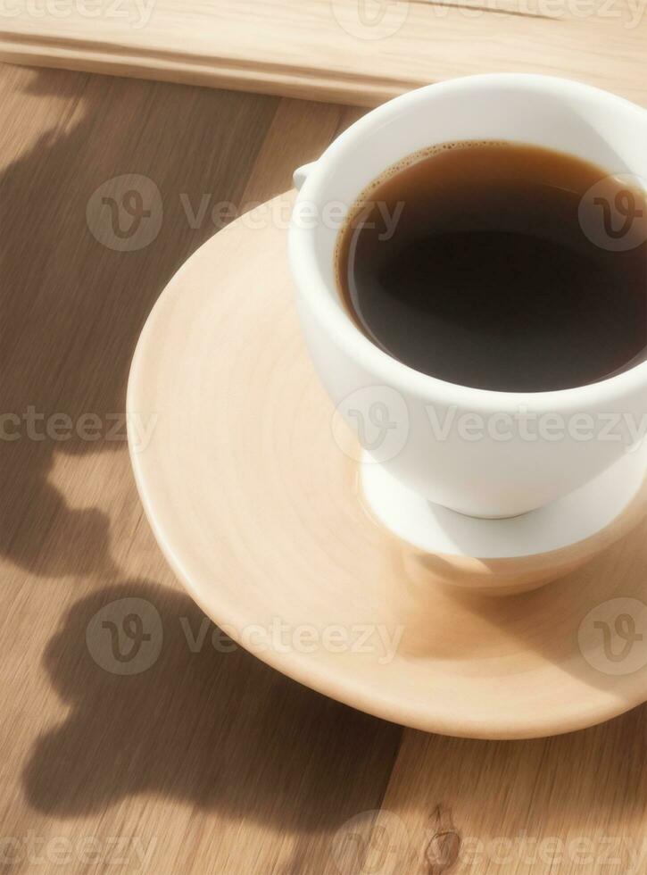 café oler fuera de taza foto