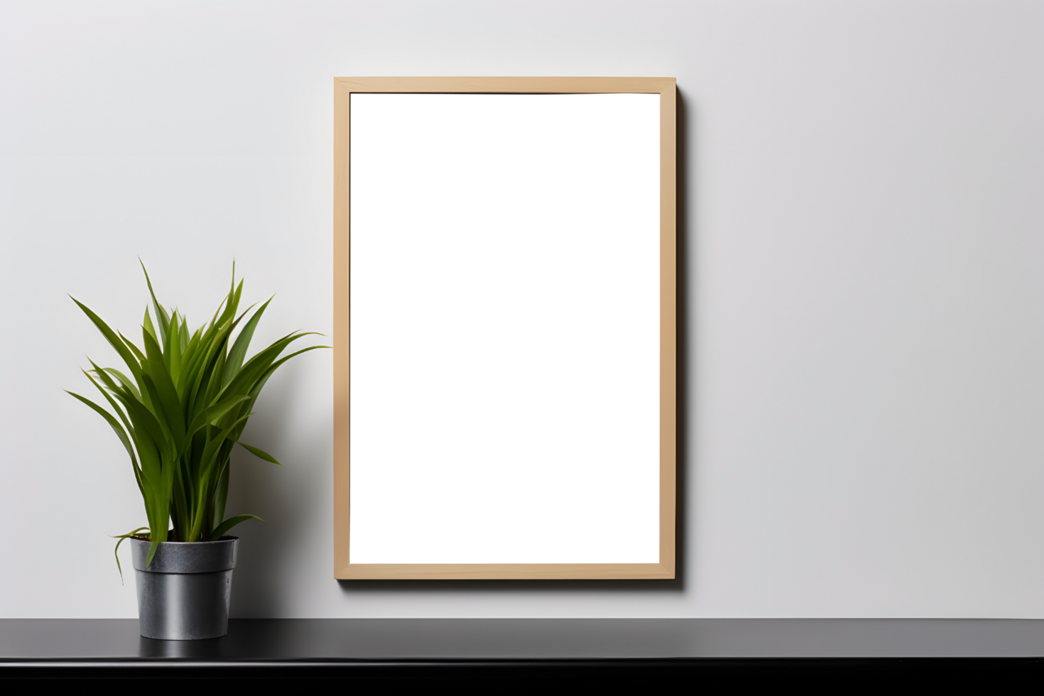Clean and Simple Wall Art Poster Mockup, ai generated png