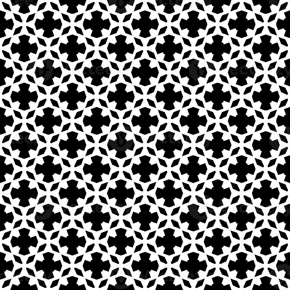 Black seamless abstract pattern. Overlay for background and backdrop. Ornamental design. PNG graphic illustration with transparent background.