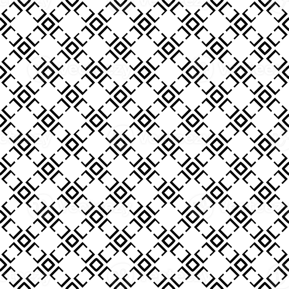 Black seamless abstract pattern. Overlay for background and backdrop. Ornamental design. PNG graphic illustration with transparent background.