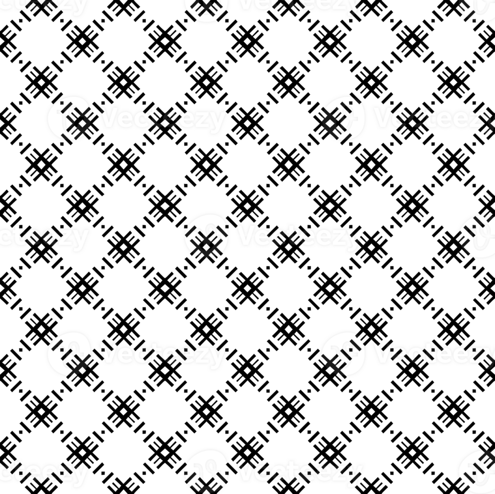 Black seamless abstract pattern. Overlay for background and backdrop. Ornamental design. PNG graphic illustration with transparent background.