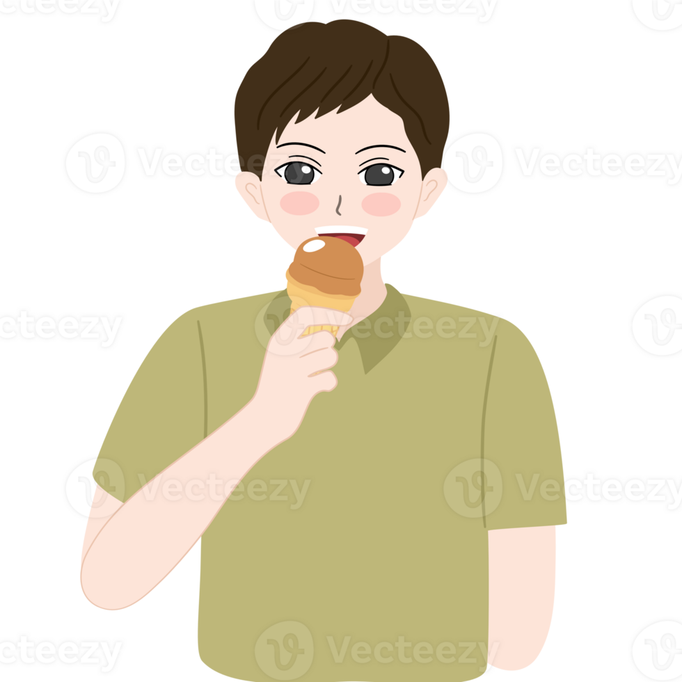 Eating Ice Cream 33859562 PNG eating-ice-cream-33859562-png