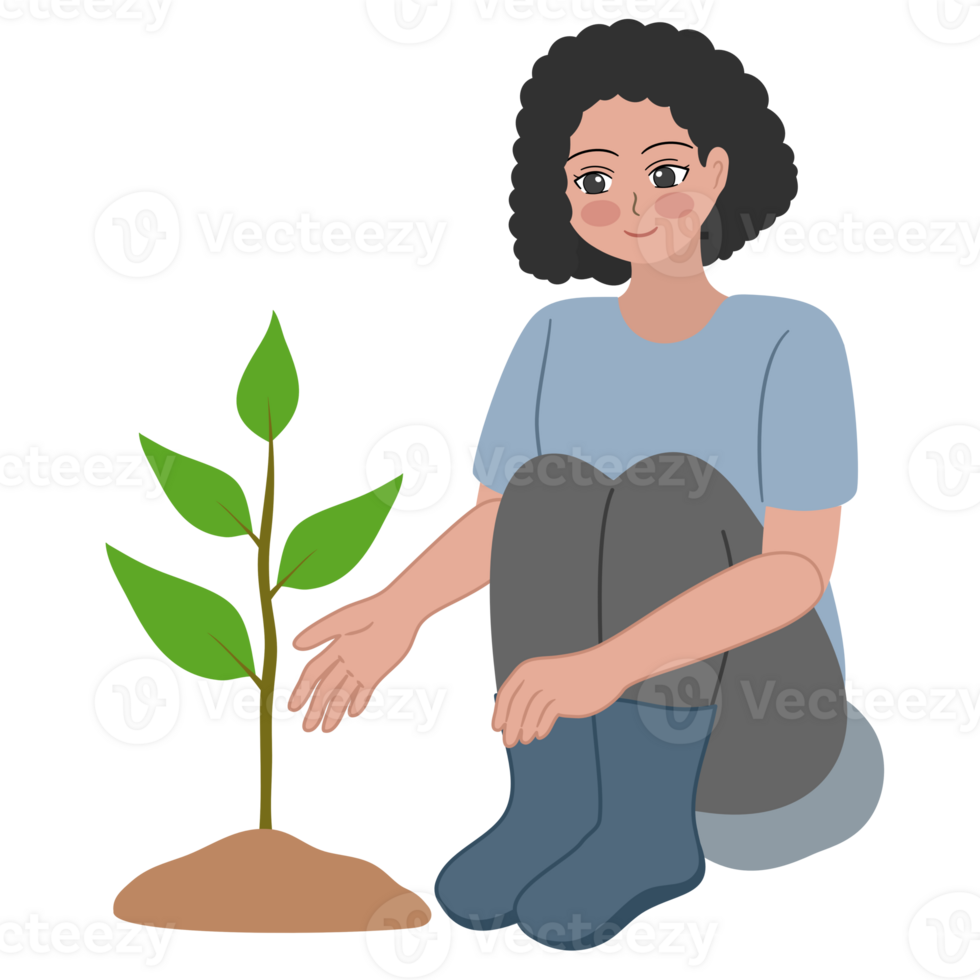 planting tree clipart png