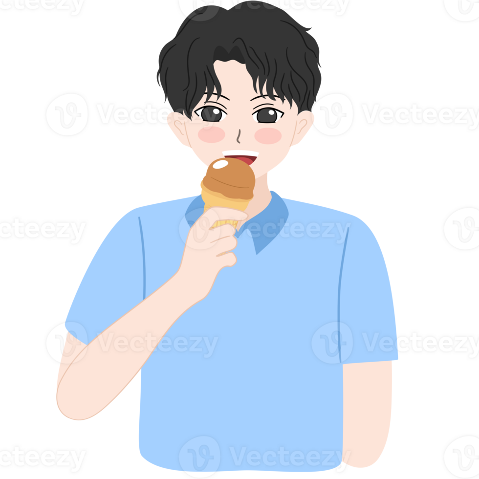 Eating Ice Cream 33859581 PNG eating-ice-cream-33859581-png