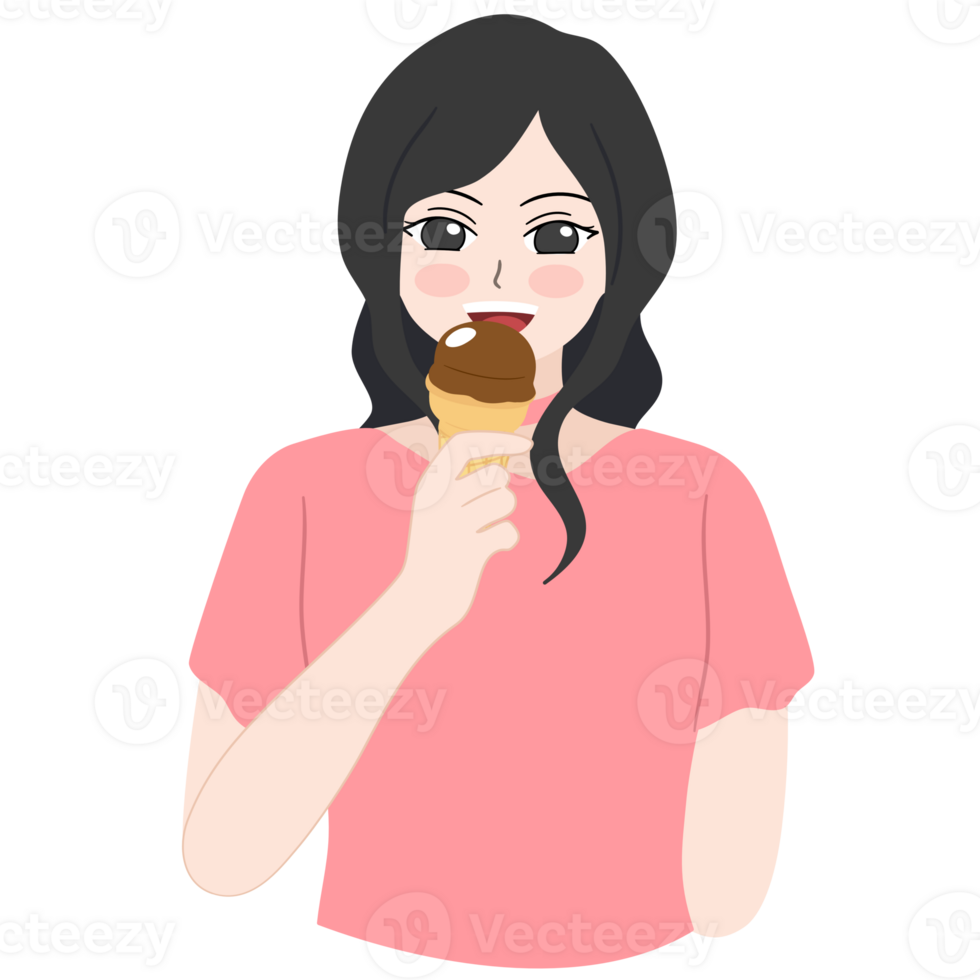 Eating Ice Cream 33859586 PNG eating-ice-cream-33859586-png