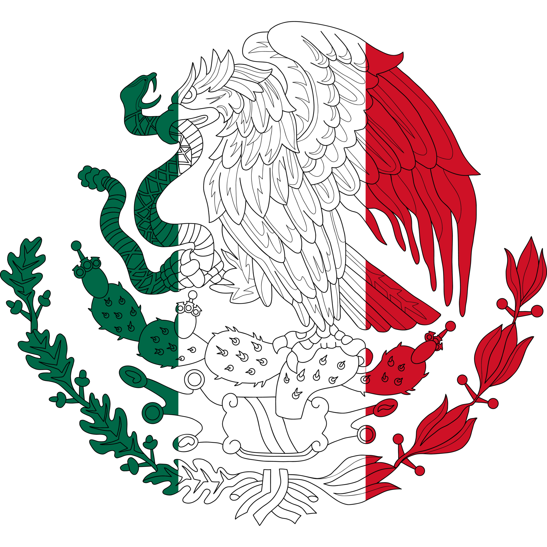 mexican-coat-of-arms-with-eagle-33859606-png