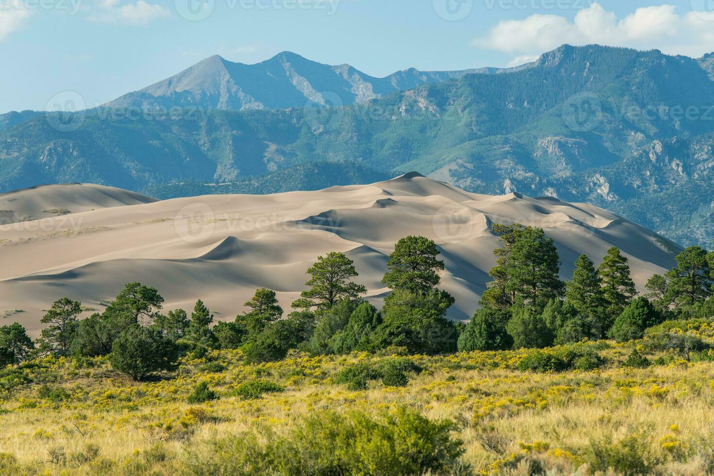 Colorado Great Sand Dunes National Park Summer Landscape photo