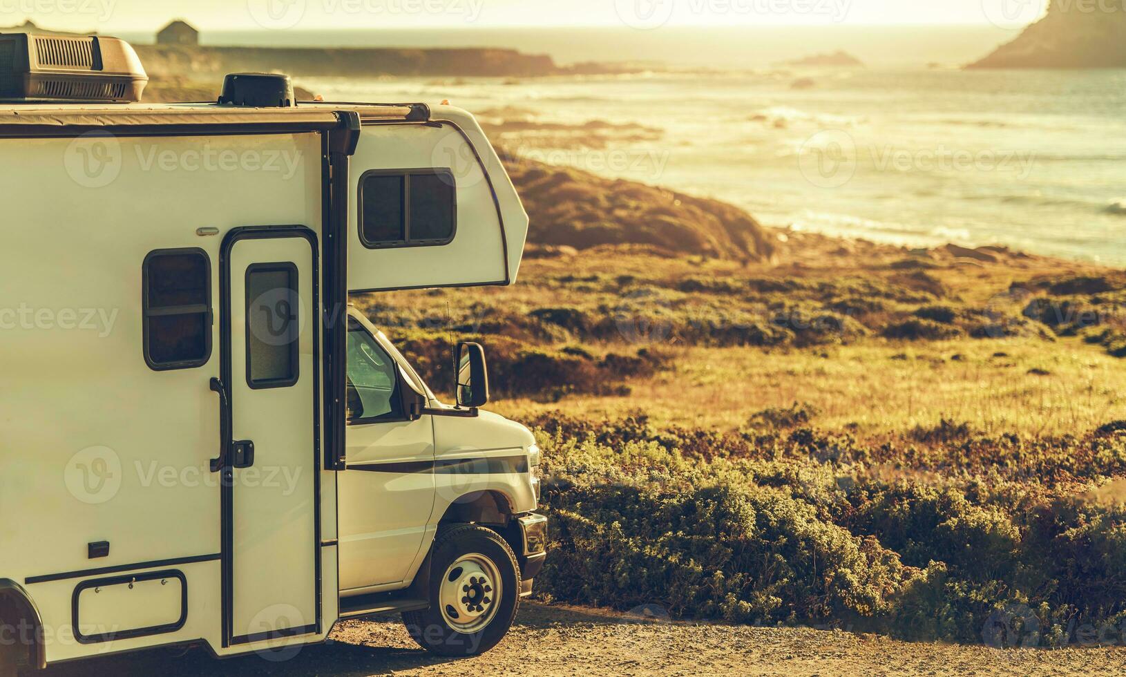 Cambria California Pacific Coast Camping in Modern RV Camper Van Class C photo