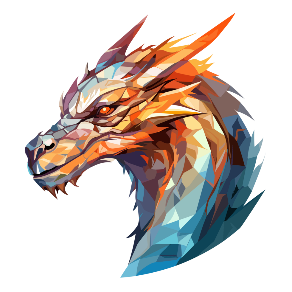 Dragon Head Clipart - Ai Generative png
