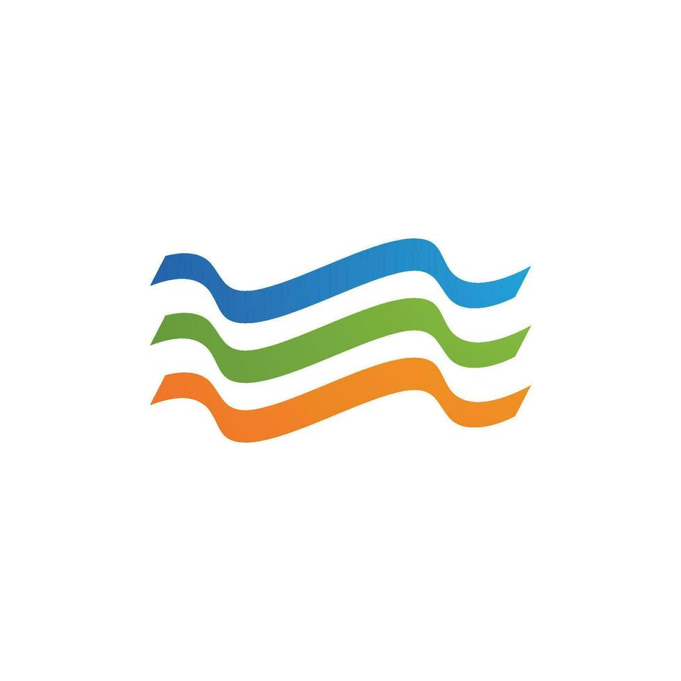 Water wave icon vector