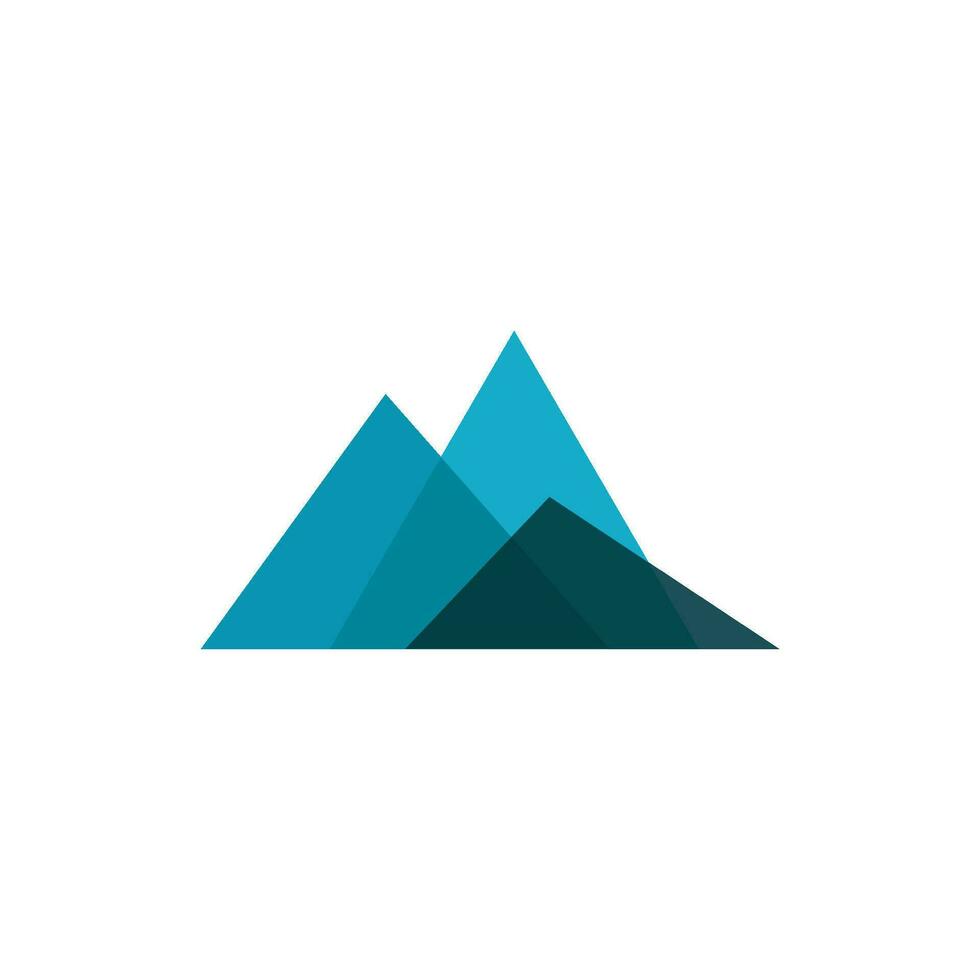 logotipo de icono de montaña vector