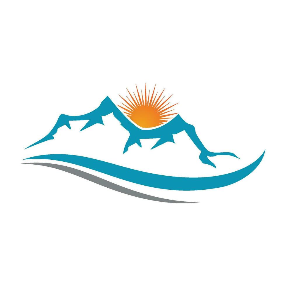 Mountain icon Logo vector