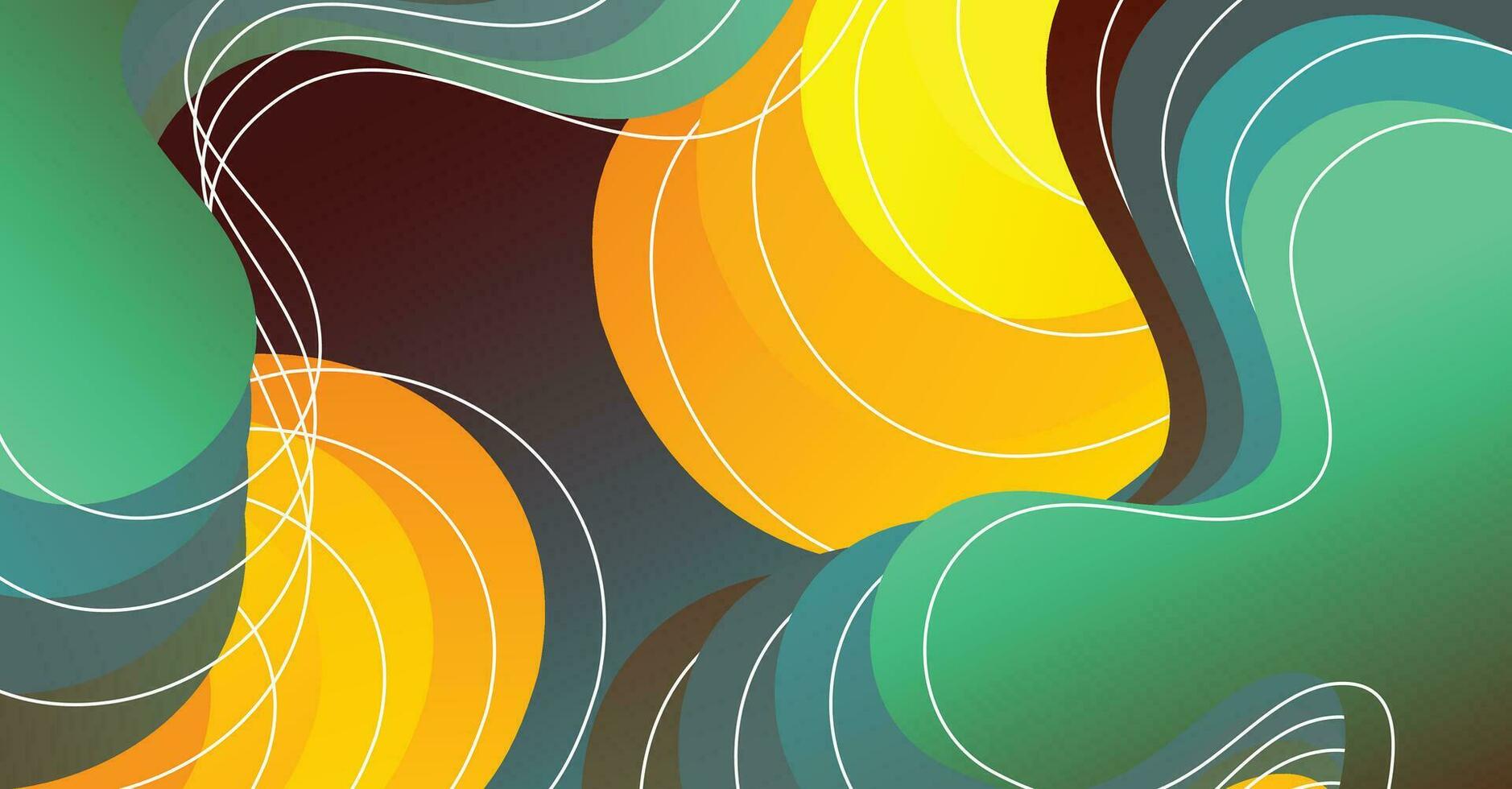 Abstract liquid wave background with colorful background vector