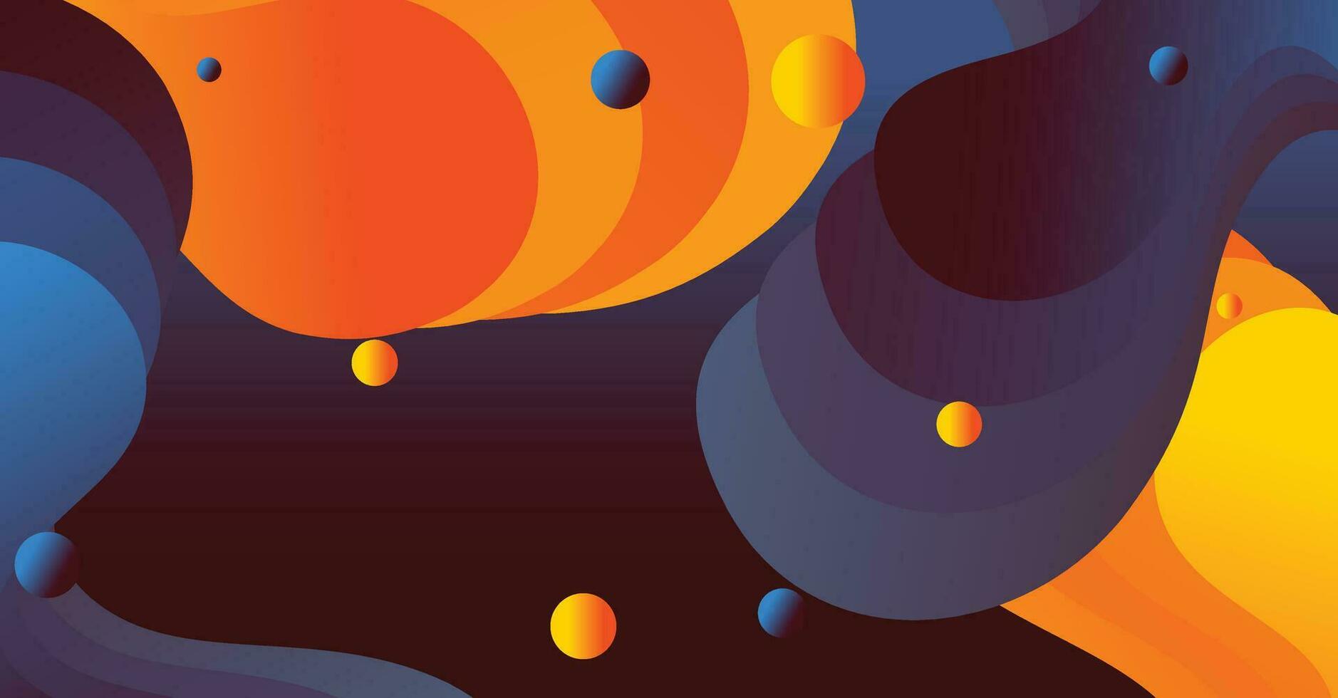 Abstract liquid wave background with colorful background vector