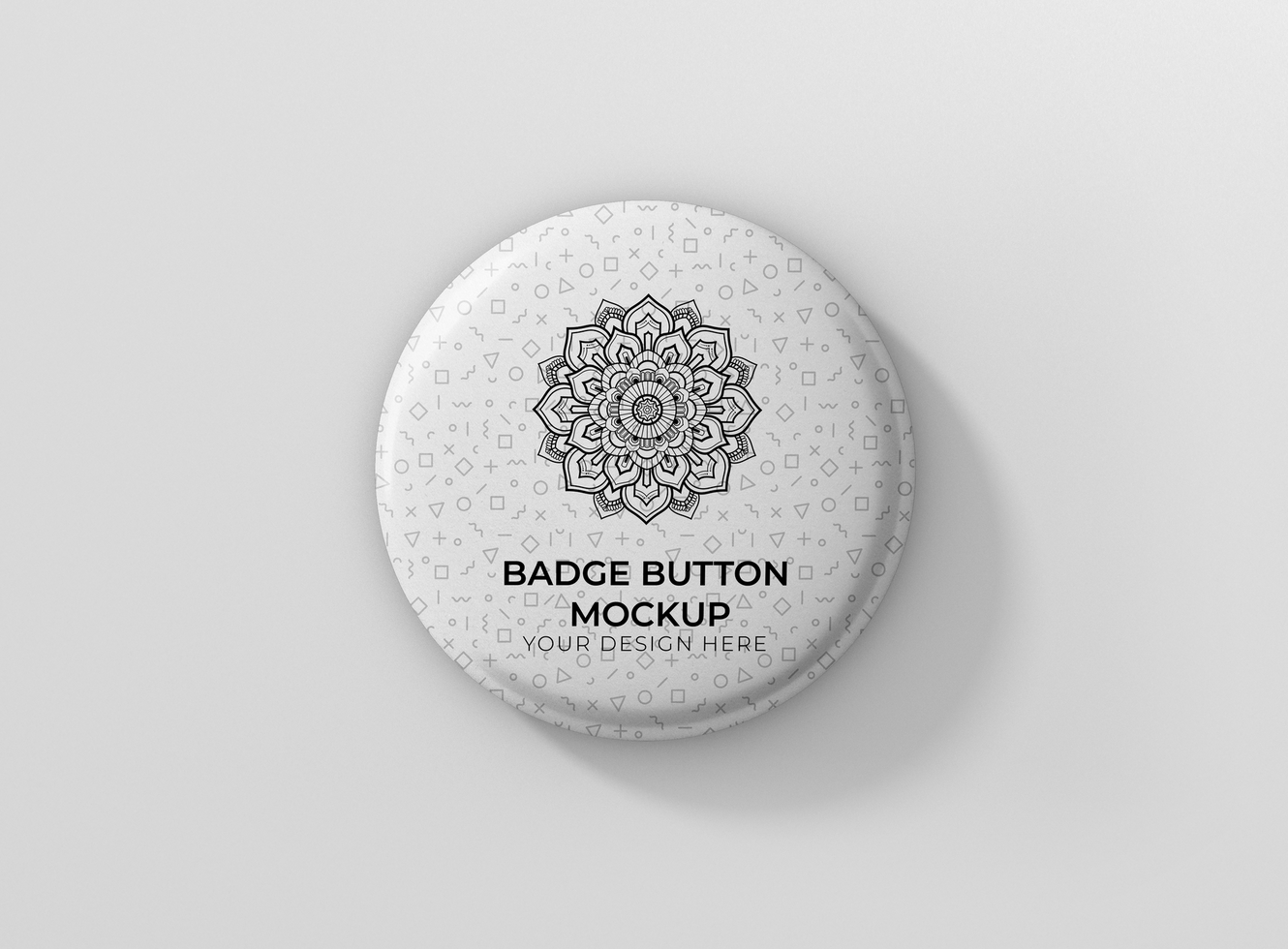 Badge Button Mockup psd