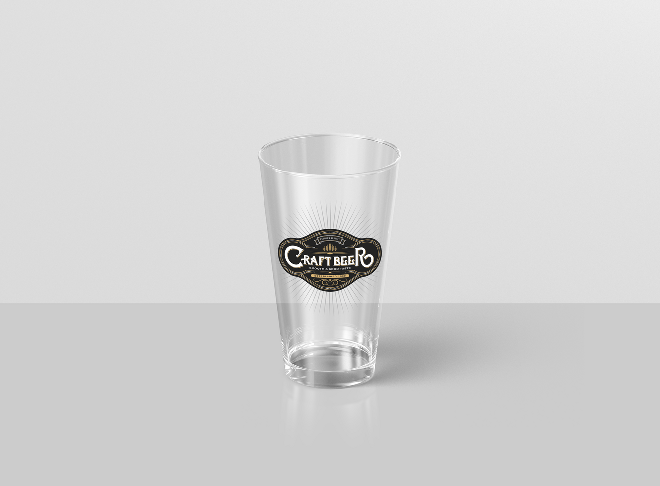 Beer Glass Mockup psd