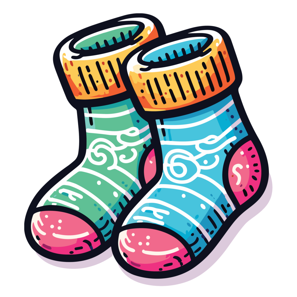 Christmas Socks Clipart - Ai Generative 33860924 PNG