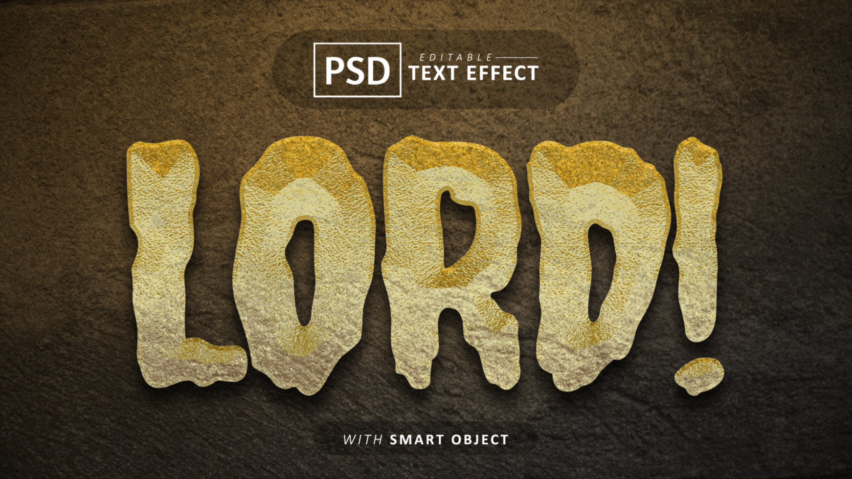 Lord text effect editable psd