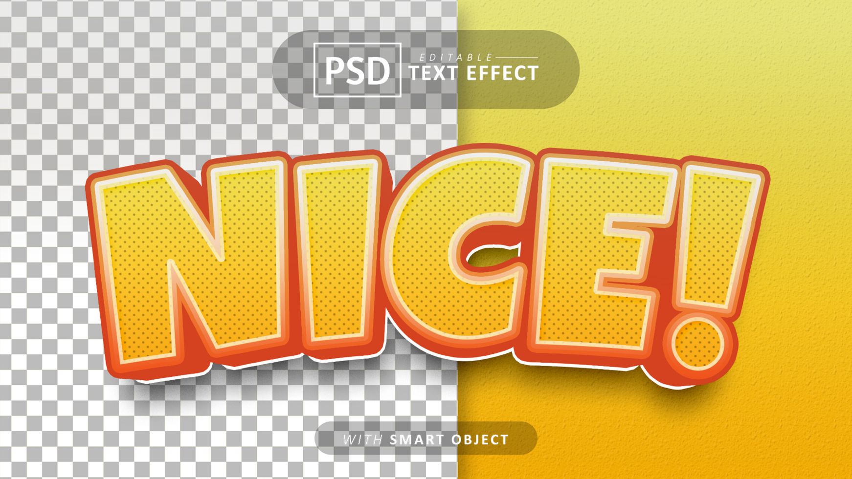 Nice text - editable 3d font effects psd