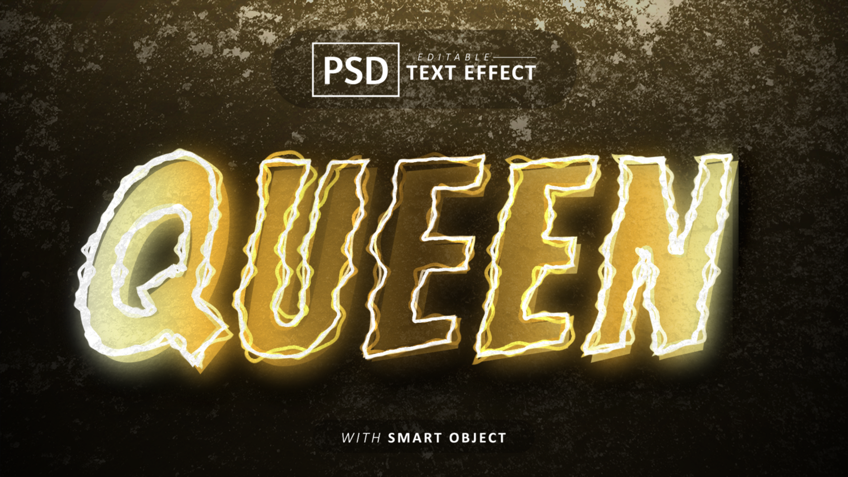Königin Text - - editierbar Neon- Schriftart Auswirkungen psd