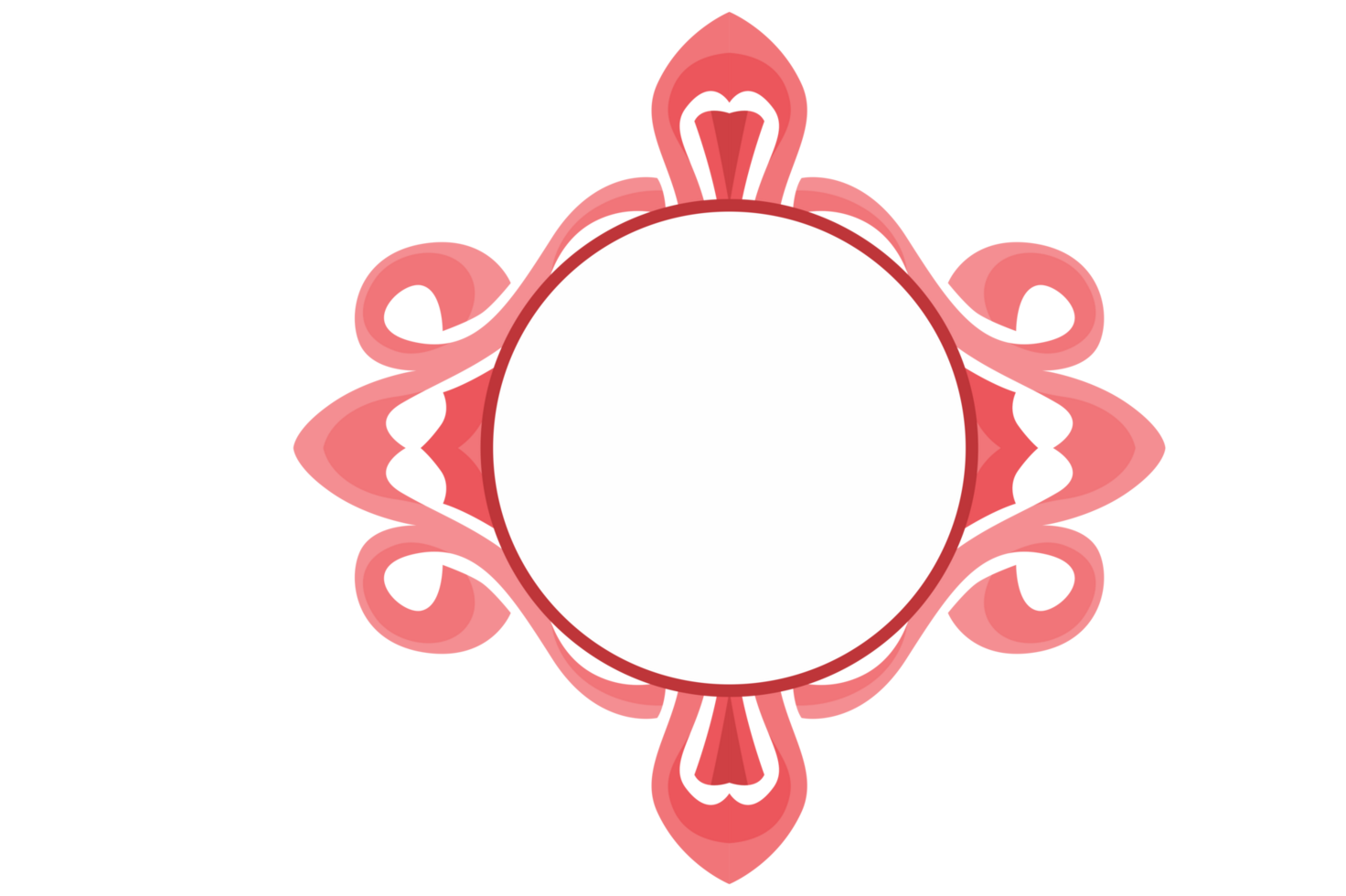 Swirl Ornament Border With Transparent Background png