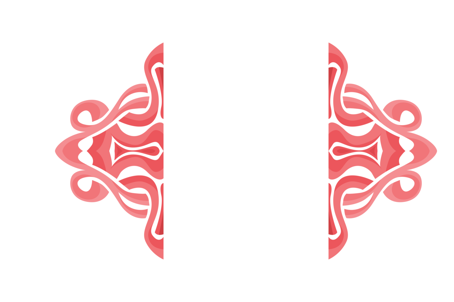 Swirl Ornament Border With Transparent Background png
