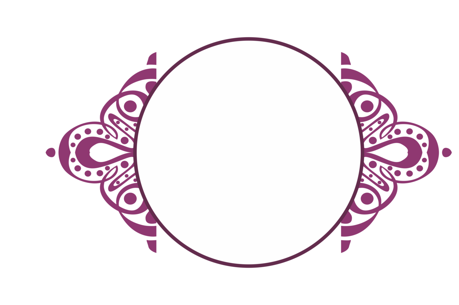 Swirl Ornament Border With Transparent Background png