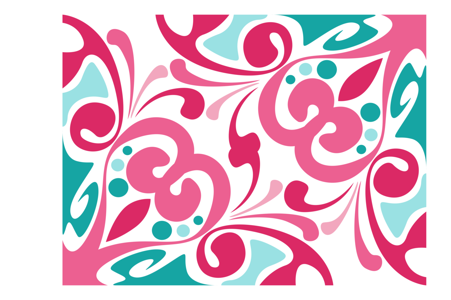 Swirl Ornament Border With Transparent Background png