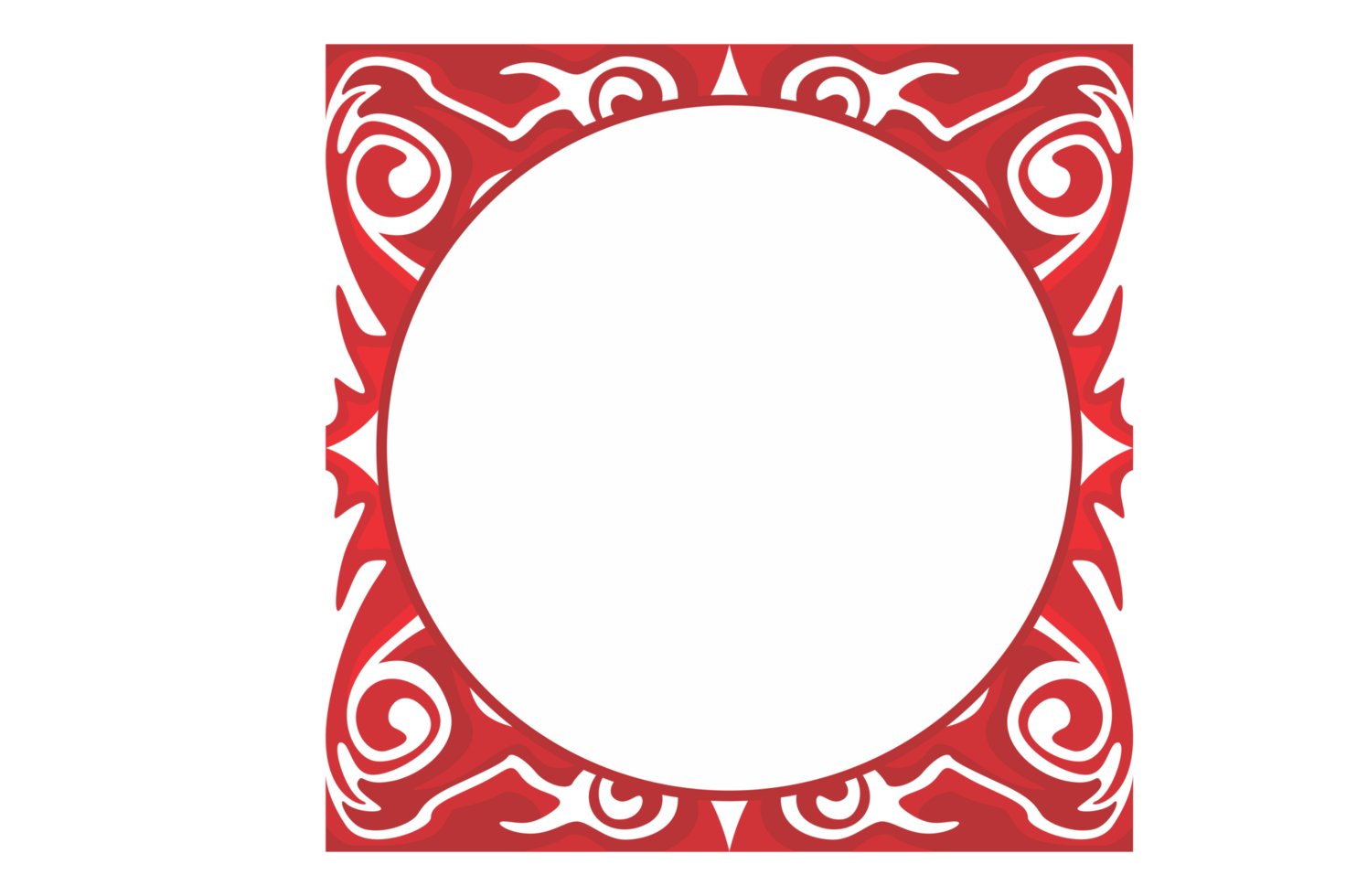 Swirl Ornament Border With Transparent Background png