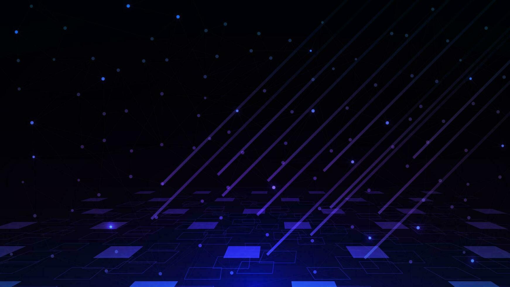 Abstract digital technology with speed network connection background. Cyber information, communication, internet connection concept background. Vector illustration.