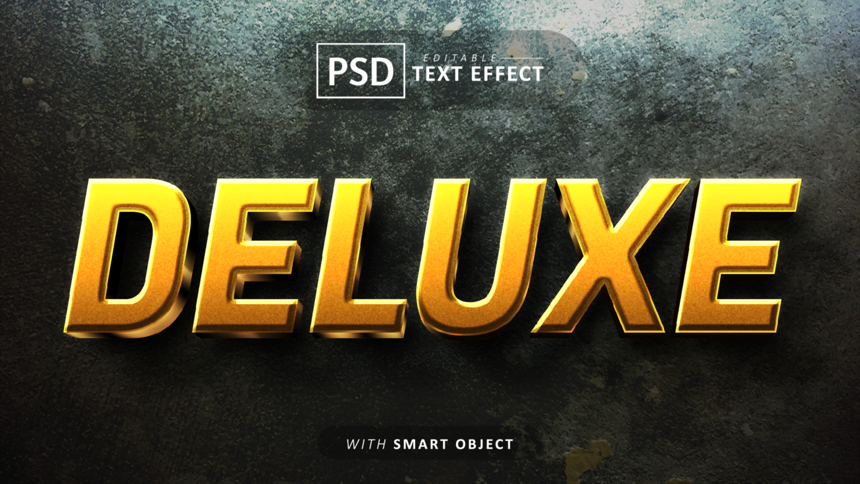 Deluxe 3d text effect editable psd