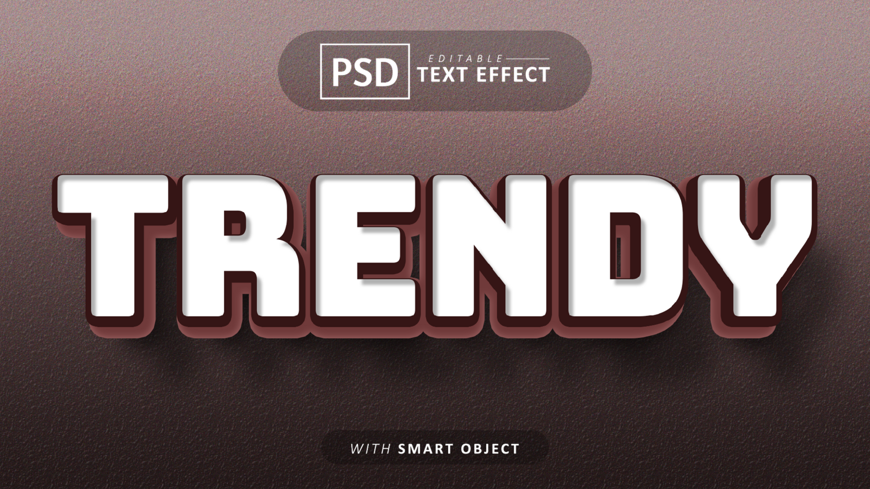 Trendy cartoon text effect editable psd