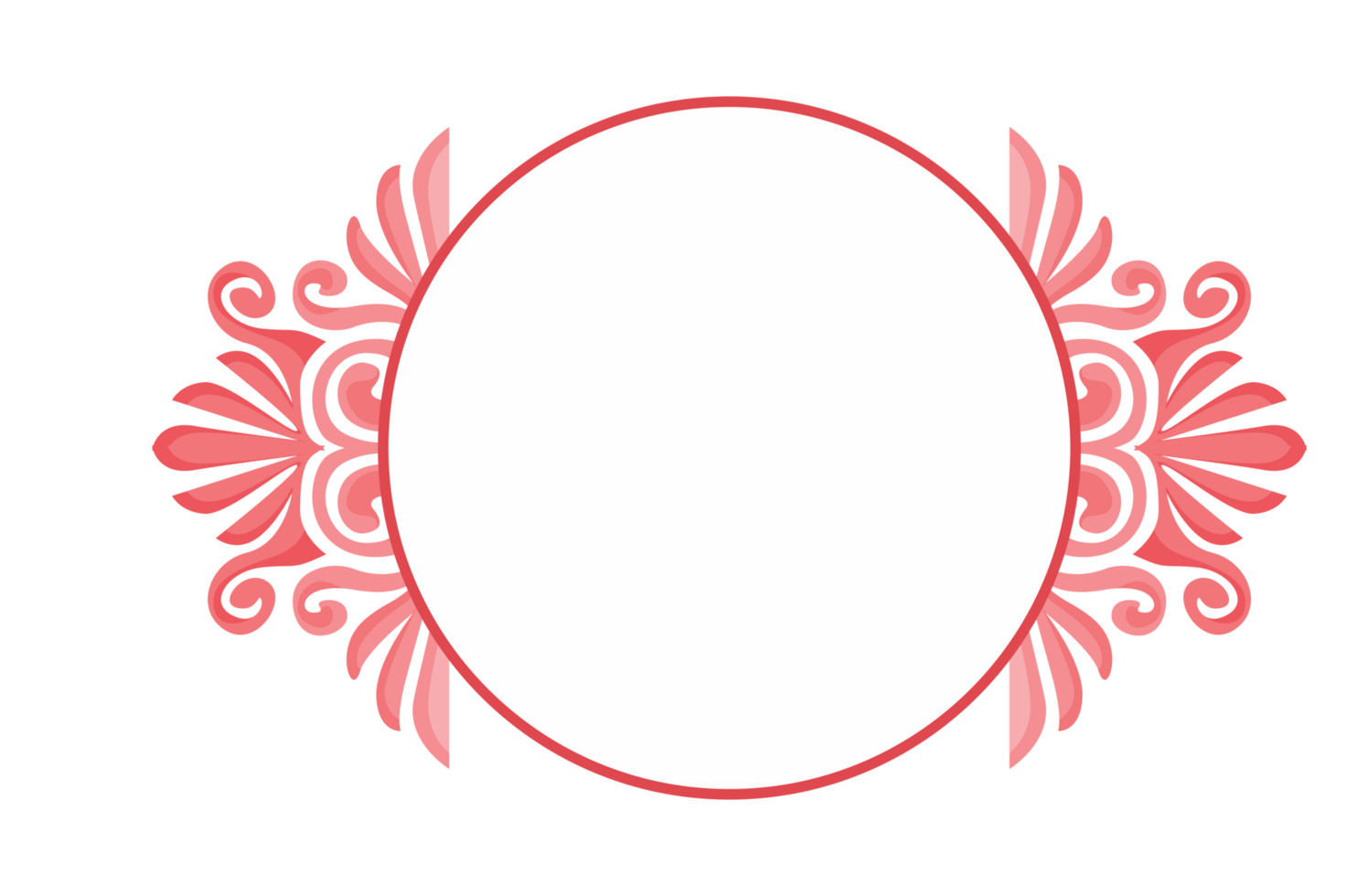 Vleugels ornament grens met transparant achtergrond png