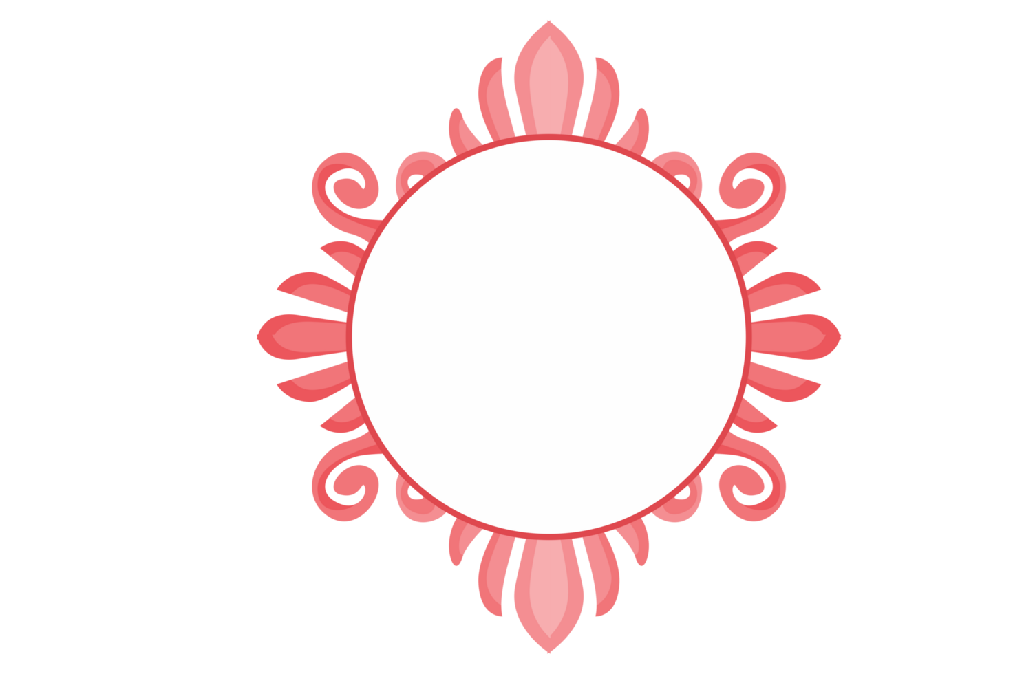 Wings Ornament Border With Transparent Background png