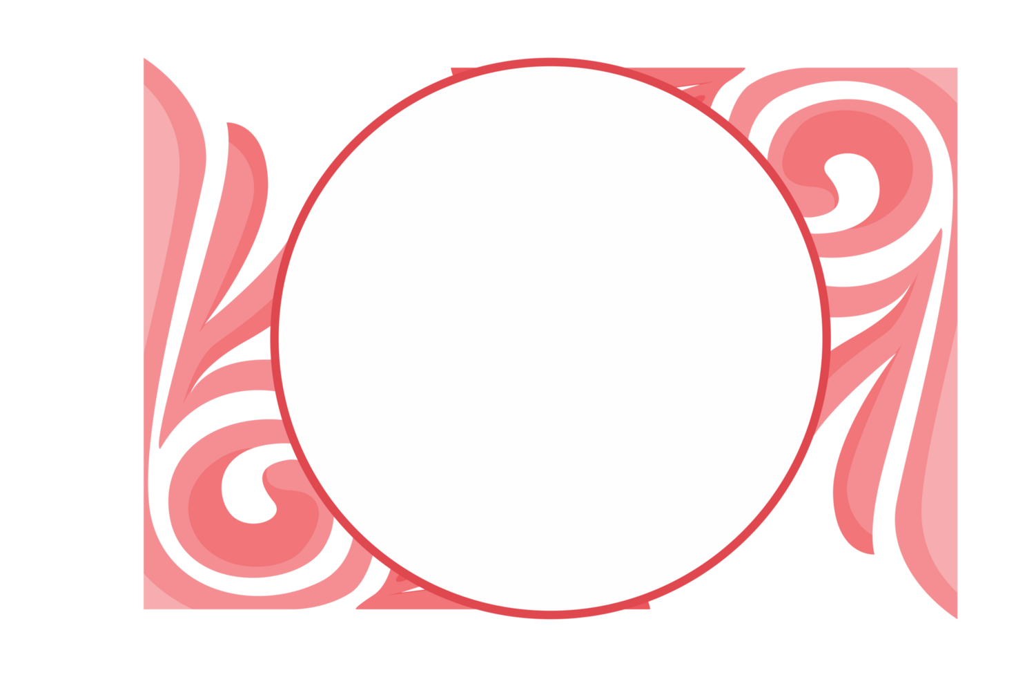 Wings Ornament Border With Transparent Background png
