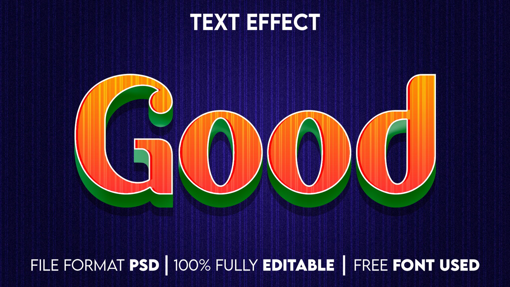 Good editable text effect psd