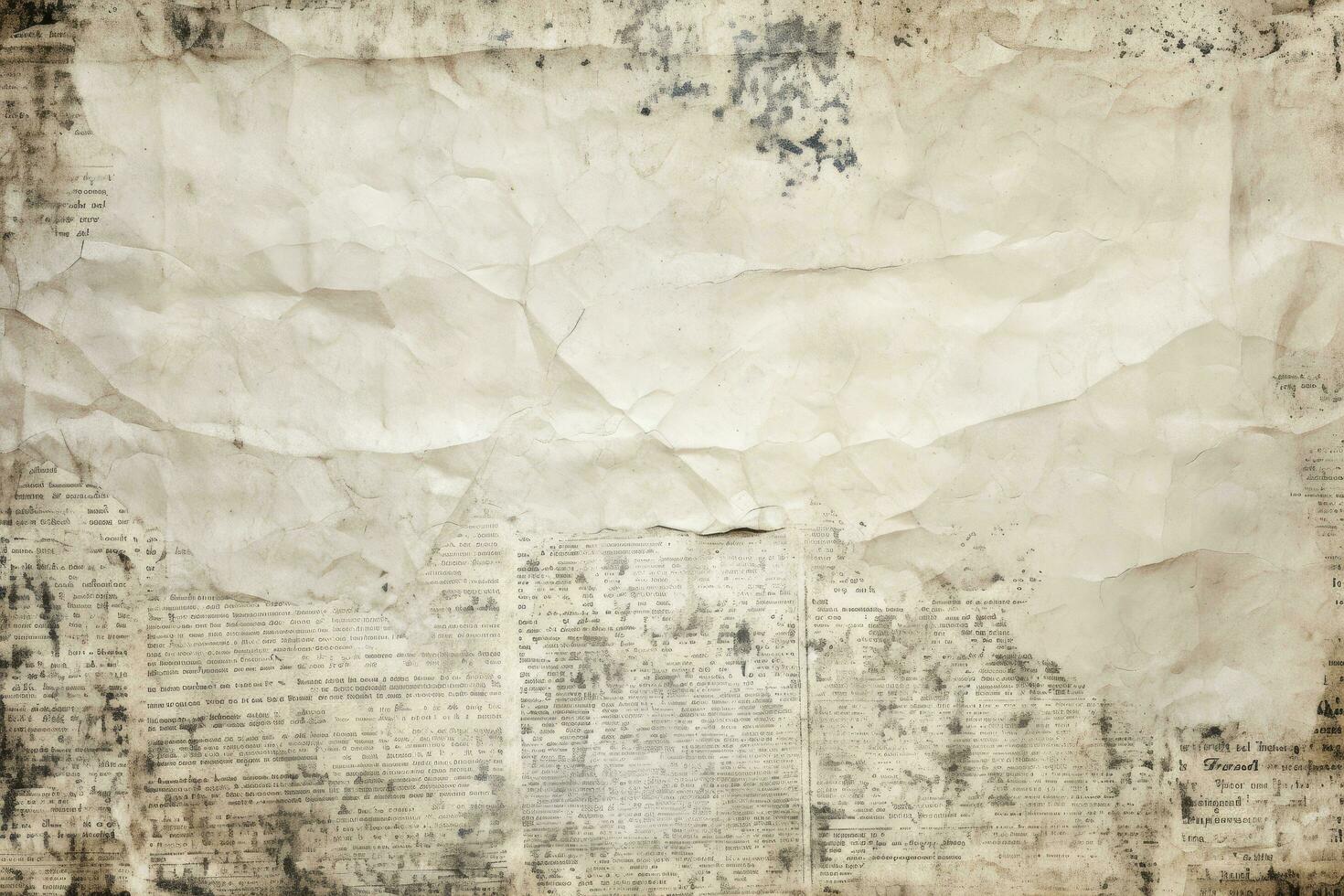 Old paper texture for the design. Abstract background. Vintage style, Newspaper paper grunge vintage old aged texture background, AI Generated photo