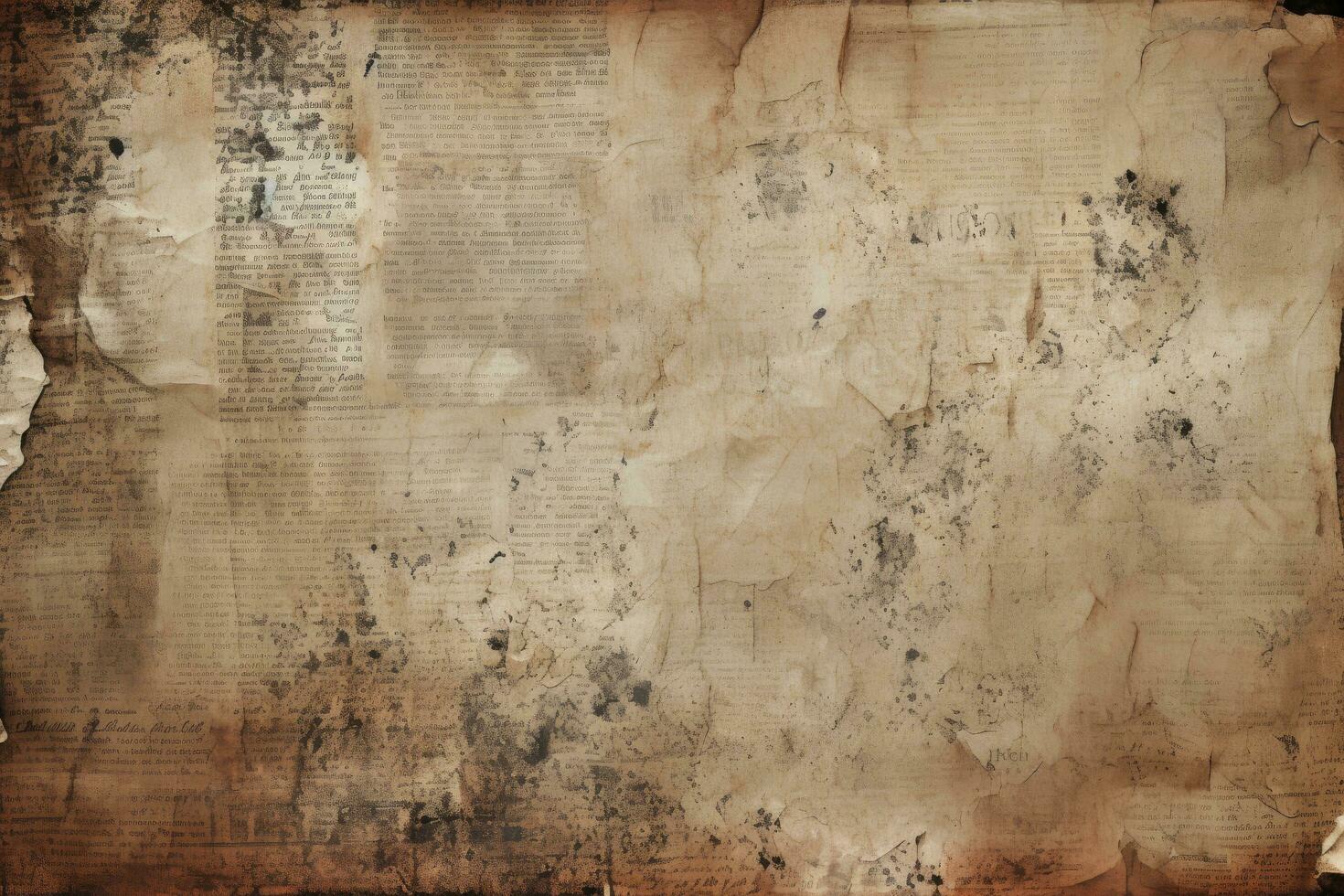 antiguo papel texturas Perfecto antecedentes con espacio para texto o imagen, periódico papel grunge Clásico antiguo Envejecido textura fondo, ai generado foto